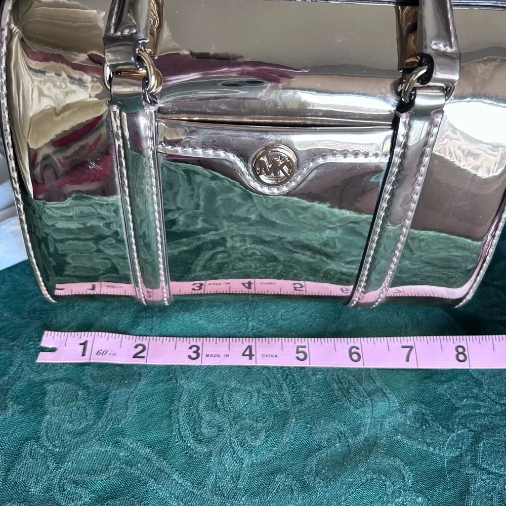 Metallic Gold MICHAEL KORS Small Duffle Crossbody/ Pale Gold - Picture 6 of 9